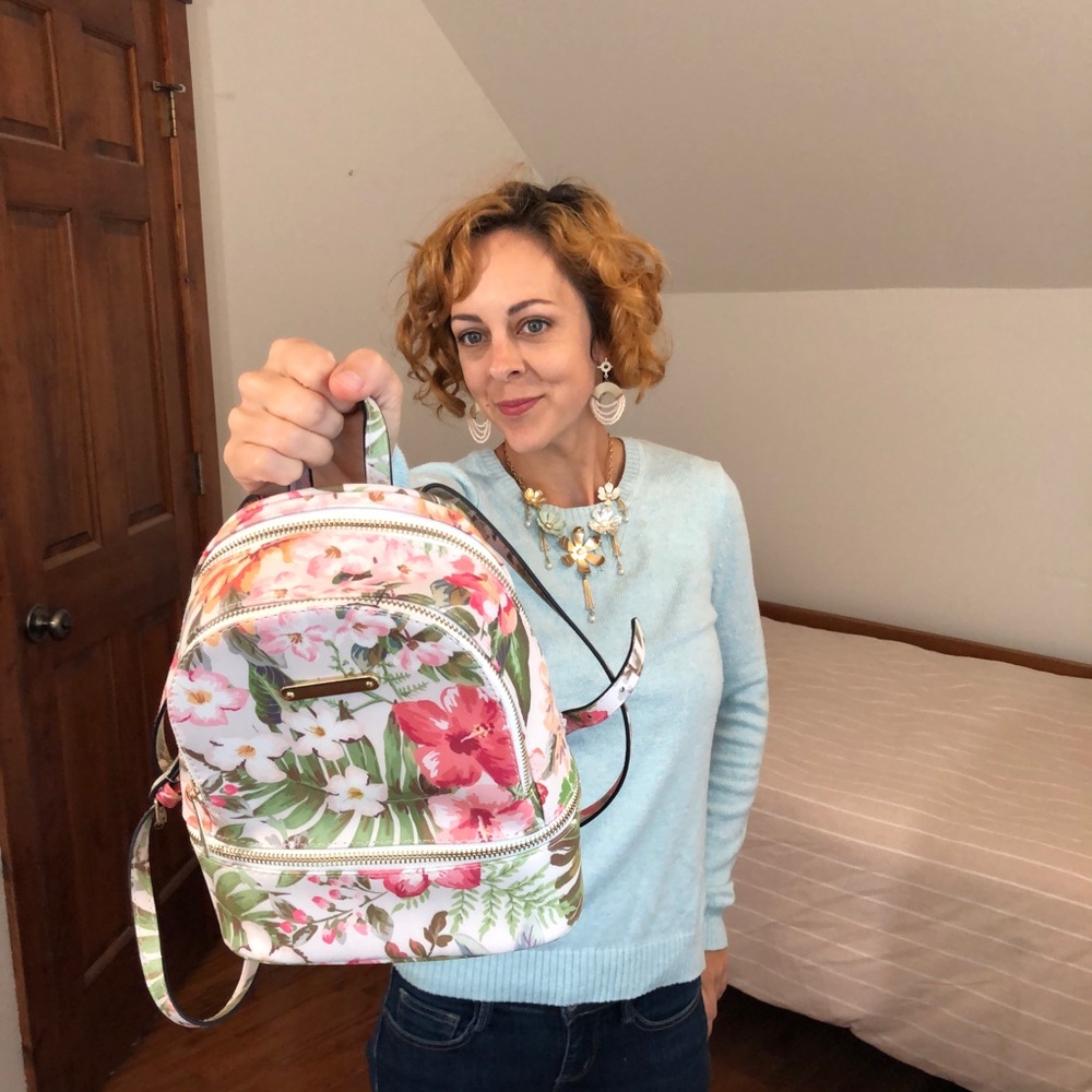 Awesome floral fashion backpack